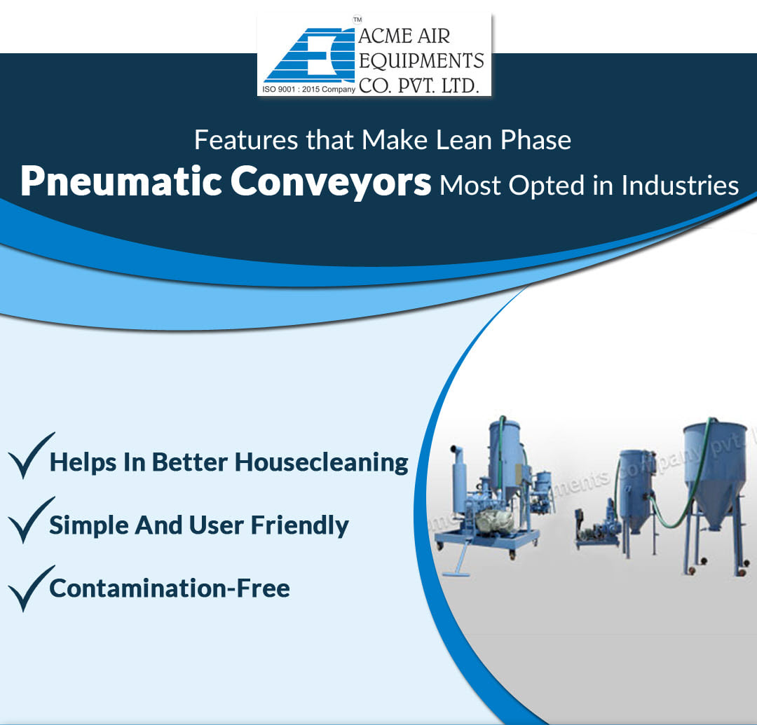 features of pneumatic conveyor system